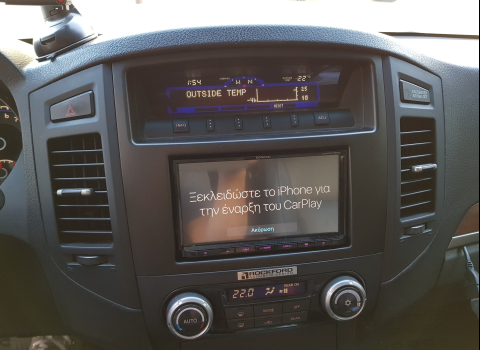 Mitsubishi Pajero. Kenwood ddX-9717 BTS Apple Car Play, Android Auto.